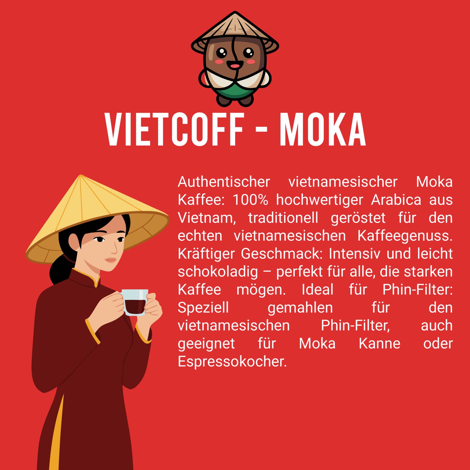 Ca Phe Moka – 100% Arabica Bohnen – Bild 3